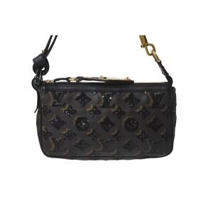 Louis Vuitton Pochette Monogram Accessoires Eclipse sequins handbag Black